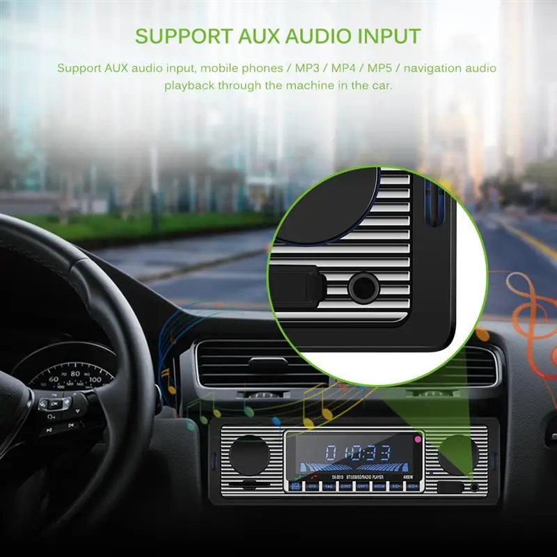 Onever электронный Bluetooth автомобильный радиоприемник громкой связи стерео аудио mp3
