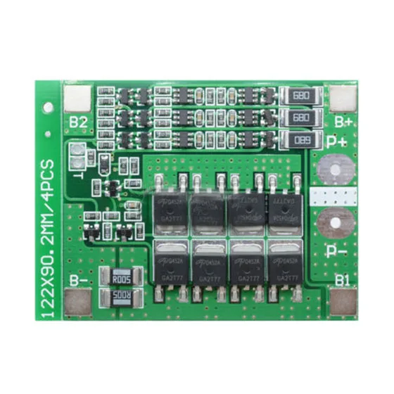 Литий-ионный аккумулятор 12 6 В 25А 18650 литиевый BMS защитная плата PCB с балансиром |