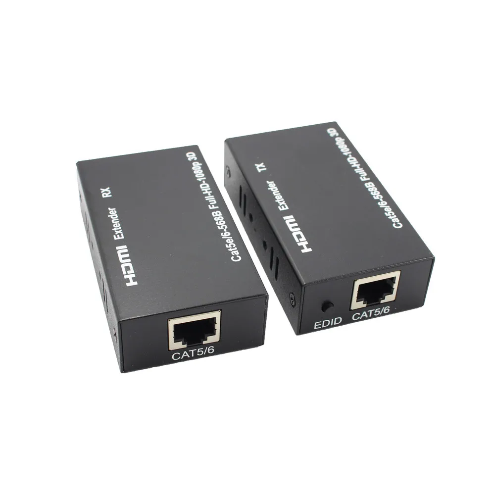 HDMI балун удлинитель через один Cat Cat6/6A HD 196FT 60 м 3D способен 1080p|Кабели HDMI| |