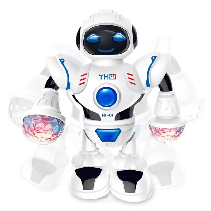 LED Light Music Intelligent Robot Dancing Remote Control Toys Dance Toy Model Electric Musical Action Figures |