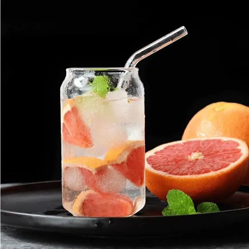 Креативная стеклянная кофейная кружка Cola для сока молока кофе с соломой