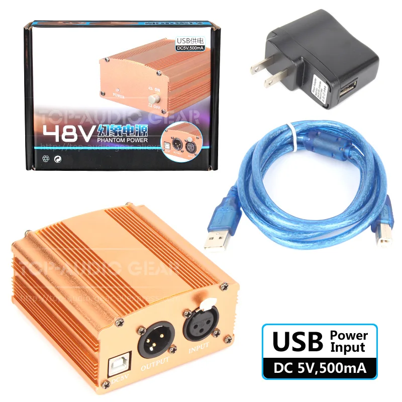Фантомный источник питания 48 в постоянного тока для аудио техники на 2020 2050 2035 AT2020