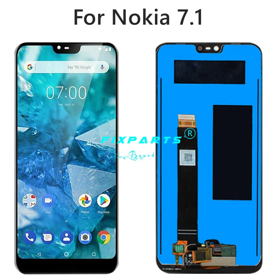 100% протестированный 7.1 ЖК-дисплей для 5 2 &quotNokia N7 с сенсорным экраном дигитайзер