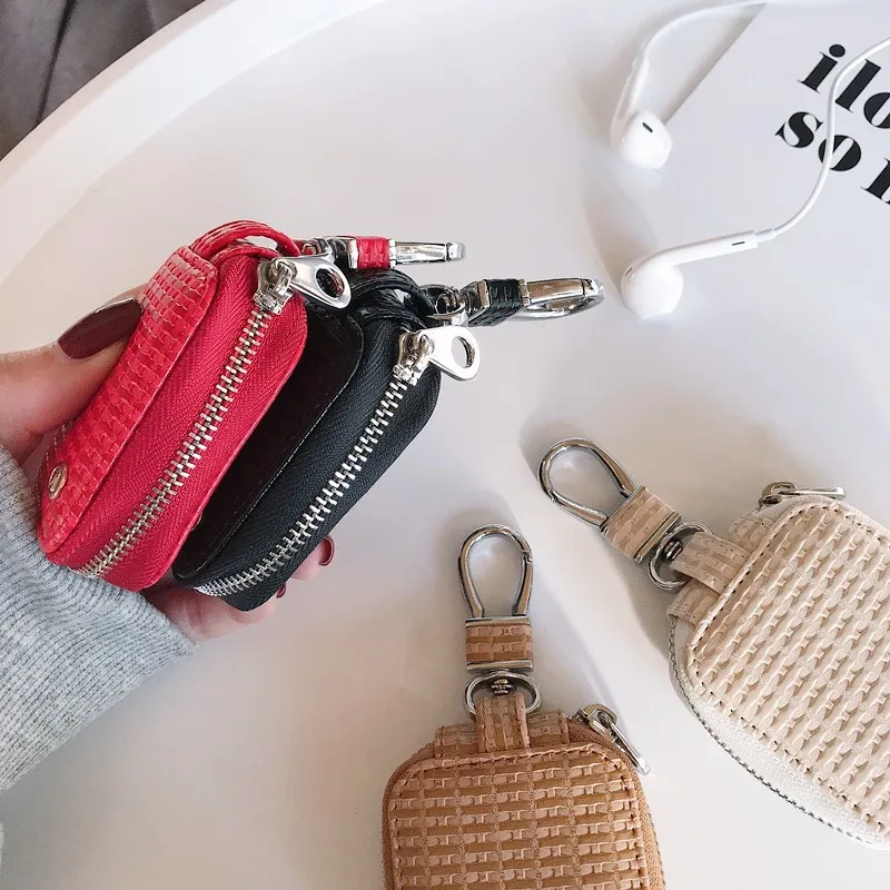 Чехол с плетеным узором для наушников AirPods 2 сумки хранения милые обертывания ремешок аксессуары