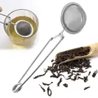 Чайное ситечко из нержавеющей стали, сферический сетчатый ситечко для заваривания чая, металлический чайный пакетик, фильтр, диффузор, сетчатый фильтр для зеленого чая с листьями, для кружки, чайника