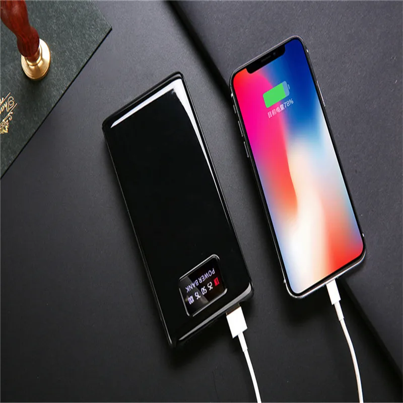 20000 мАч запасные аккумуляторы для телефонов iPhone samsung huawei Тип C Быстрая зарядка ЖК
