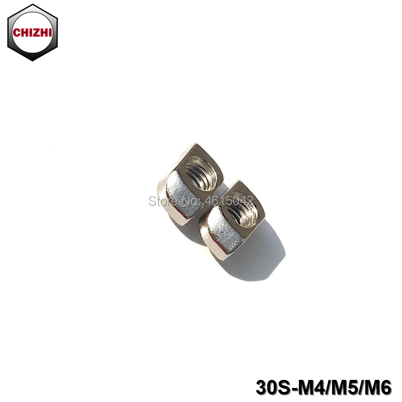 100 шт. M4/M5/M6 Т-образное гнездо 8mm T гайка молотковая ходового винта для Алюминий