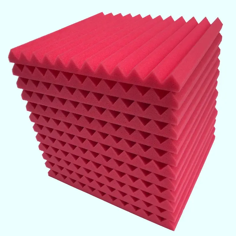 

12 Pcs Acoustic Panels Soundproofing Foam Acoustic Tiles Studio Foam Sound Wedges 1inch X 12 inch X 12 inch