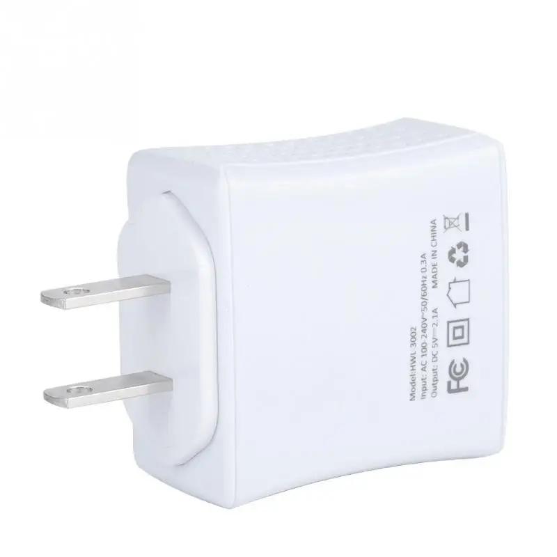 Универсальный DC 5 V 3.1A белый умный двойной USB порт зарядное устройство 100 240 США