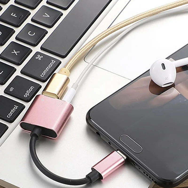 Аудиоадаптер USB Type C с разъемом 3 5 мм для наушников AUX аудио конвертер Samsung S8 Huawei mate 9