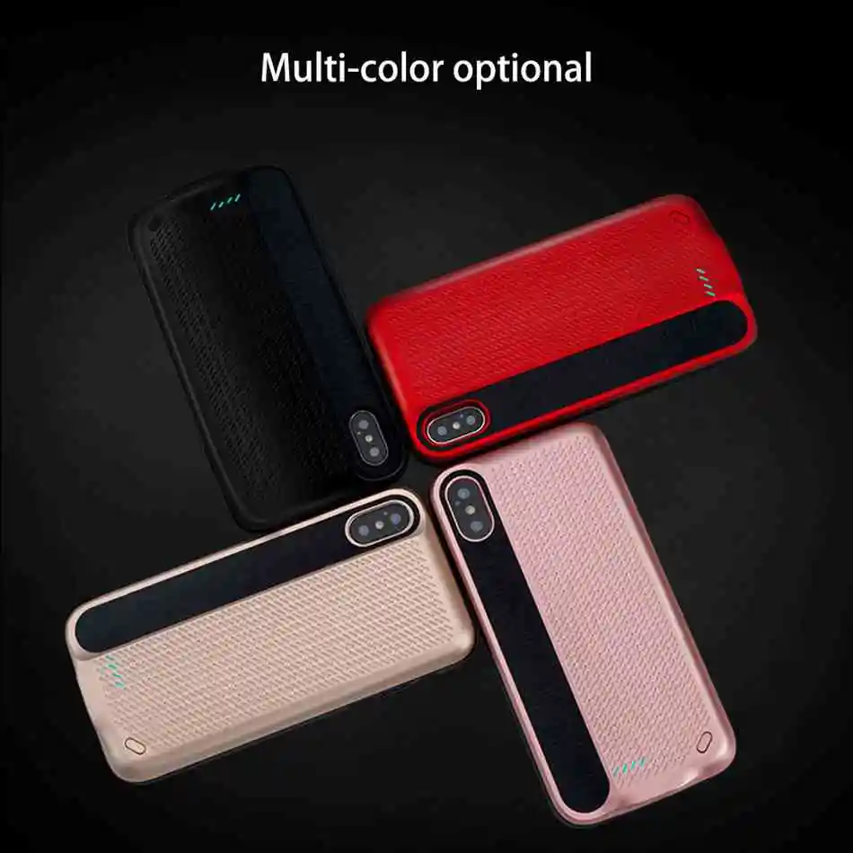 Чехол KISSCASE для iPhone X XS 30000 мАч с зажимом на заднюю панель зарядным устройством