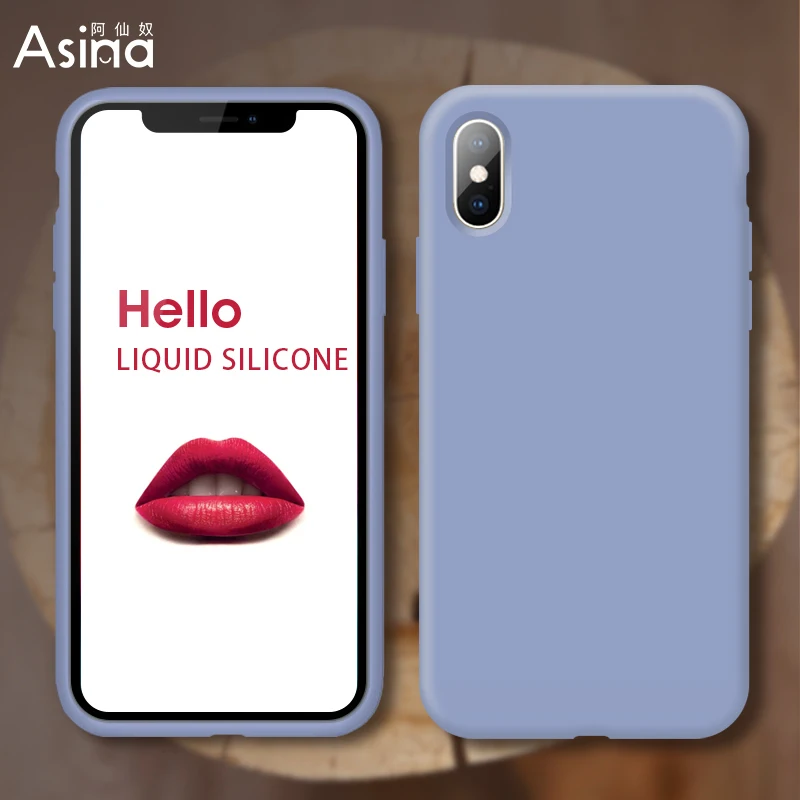 Silicone Case Cover For iPhone X XS XR Max Plain Cute Candy Color Soft Simple Phone 6 6S 8 7 Plus Funda Coque |