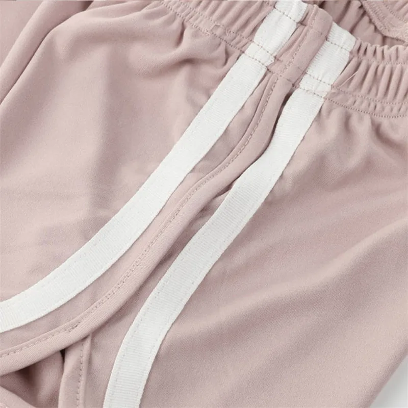 Женские шорты с высокой талией повседневные обтягивающие для фитнеса и пуш апом