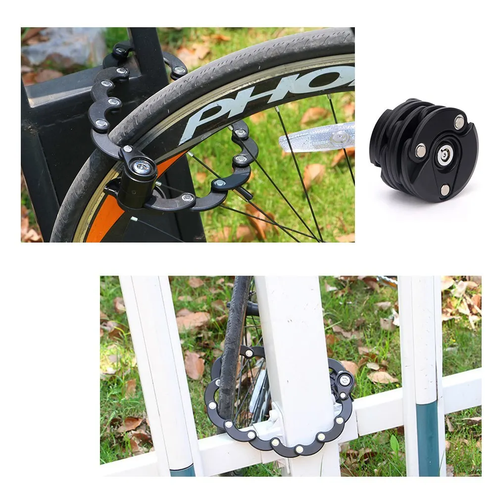 Велосипедные замки мини складной замок безопасности стальная цепь MTB дорожный