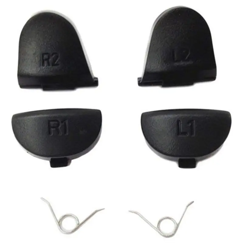 Кнопки запуска L1 R1 L2 R2 + 2 пружины Джойстик для пальца 1 комплект Проводящая резина