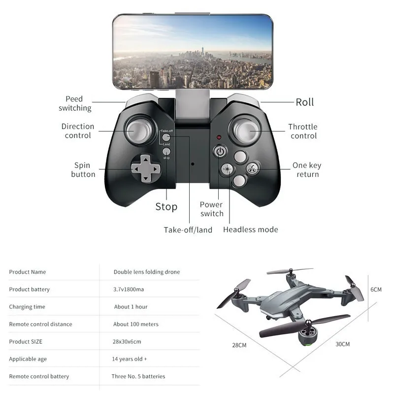 Visuo XS816 Optical Flow Positioning Rc Quadcopter with Dual Camera 2mp Wifi FPV Drone Gesture Control Dron Vs XS809HW XS809S | Игрушки и