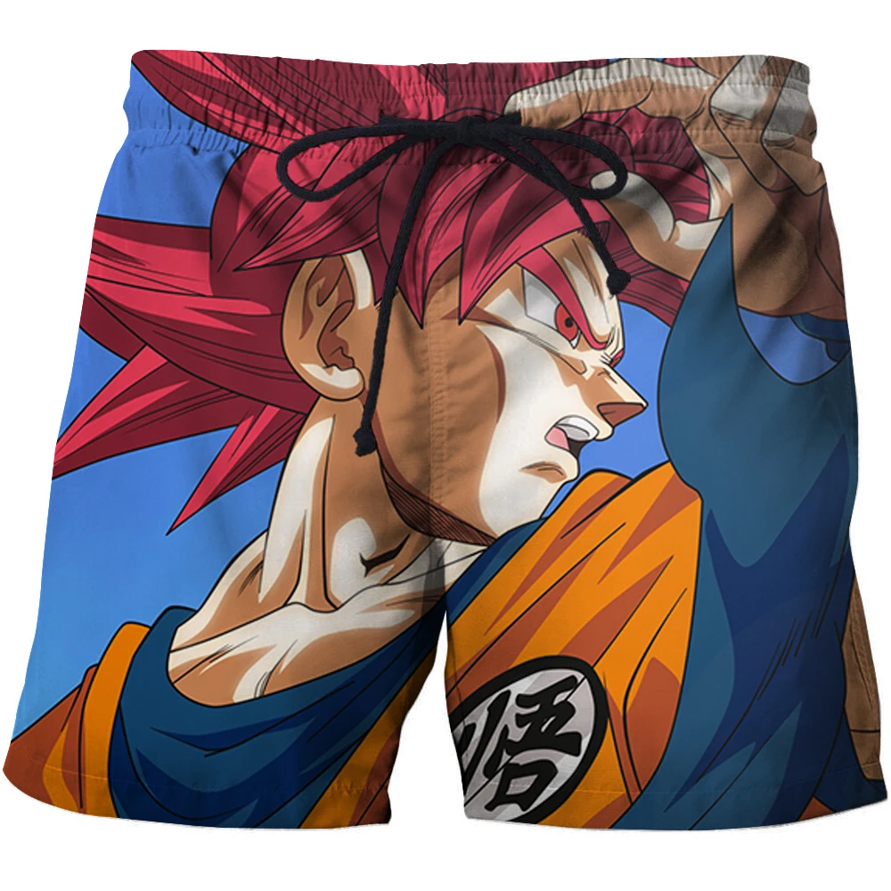 Dragon Ball Z Гоку печати купальники мужские сексуальные повседневные бордшорты