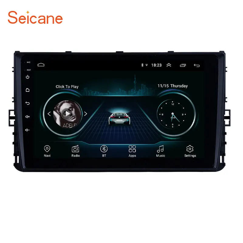Автомагнитола Seicane 2DIN Android 8 1 9 дюймов GPS для 2018 VW Volkswagen универсальная Polo Golf Passat b5 b6 t4