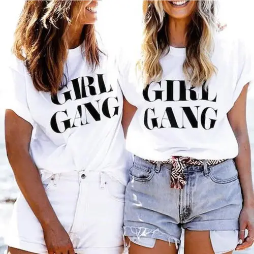 Женская модная повседневная Летняя футболка с коротким рукавом свободные топы