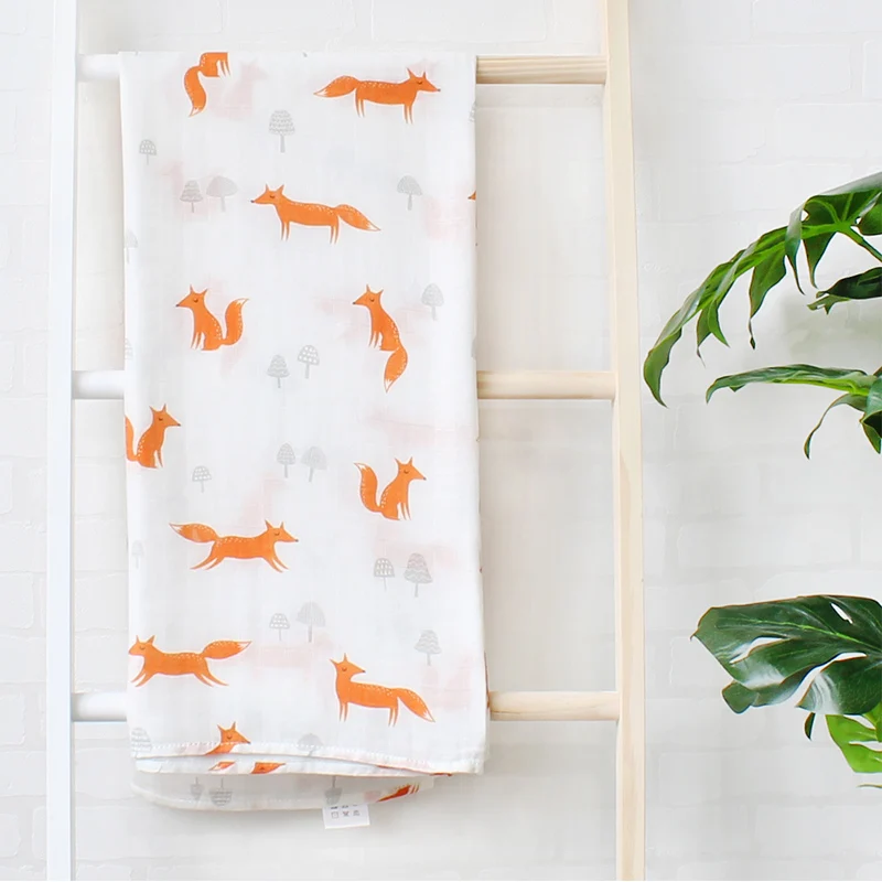 

Super Soft Swaddle for Newborn Muslin Diapers Cotton Bamboo Baby Blanket Children Multifunction Products Kids Bedding Wrap Photo