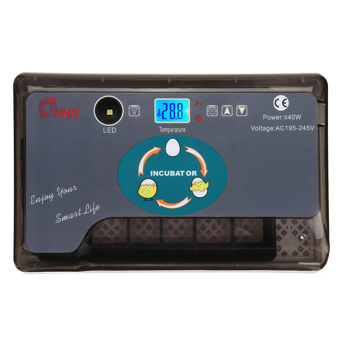 Автоматический светодиодный мини инкубатор для яиц 12 яиц|Принадлежности
