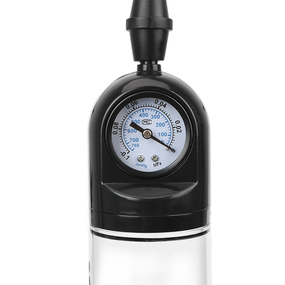 Насос для пениса OLO с манометром увеличение Мужская мастурбация задержка