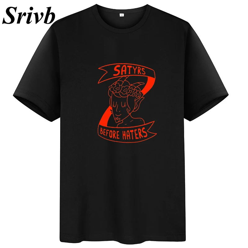 Srivb Satyrs Before Haters женская футболка Tumblr летняя хипстерская модная топы с круглым