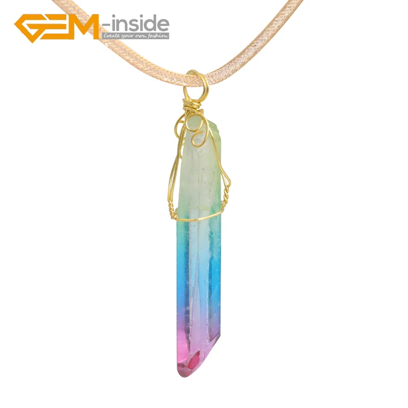 Кулон ожерелье ювелирные изделия для унисекс подарки палочка беспокойный камень