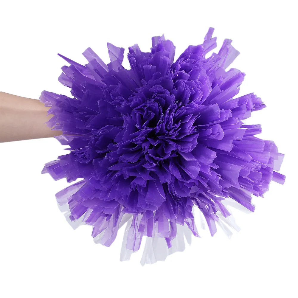 Красочный пластиковый Pom Poms игра черлидер веселый помпон для спорта