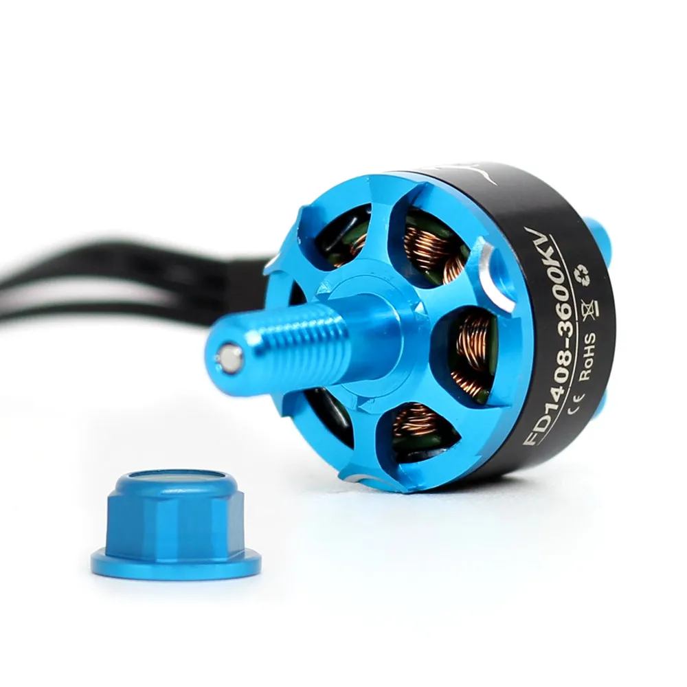 Бесщеточный мотор HGLRC Forward 1408 2400KV 5-6S 3600KV 3-4S для радиоуправляемого дрона FPV