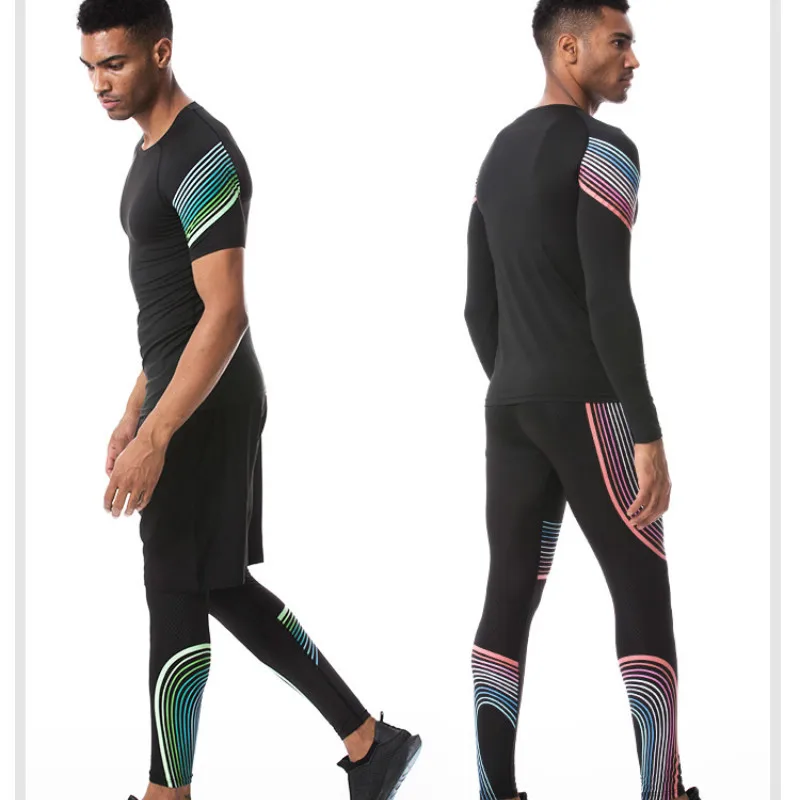 UABRAV Мужская Спортивная рубашка с полосками длинным рукавом спортивная одежда