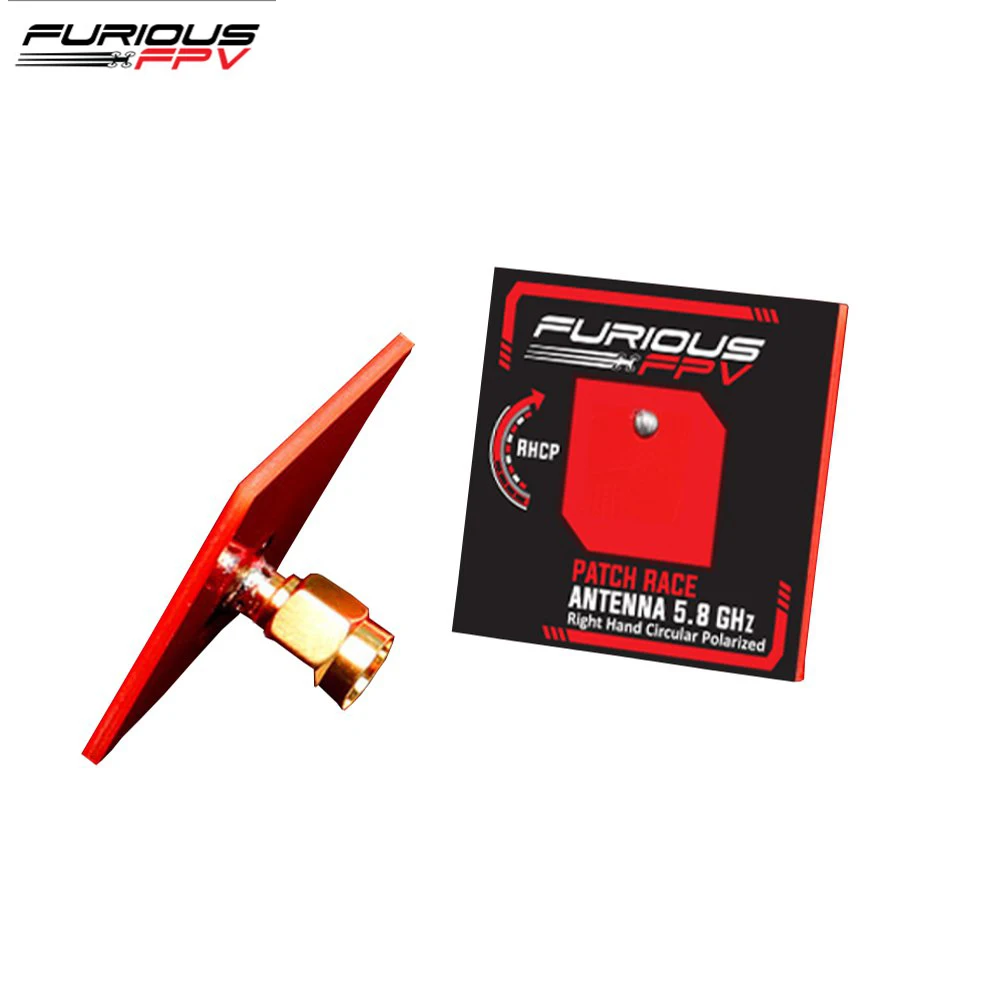 FuriousFPV 5 8 GHz LHCP/RHCP 6.7dBi перо патч гонки FPV антенна и SMA разъем для RC моделей запасные