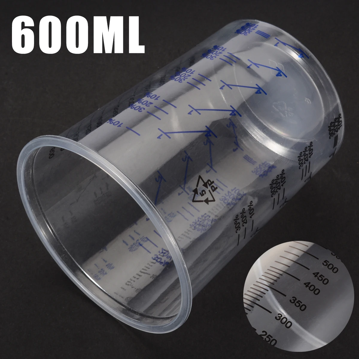 Портативные пластиковые чашки для Смешивания Краски 1 шт. 600 мл смешивающие