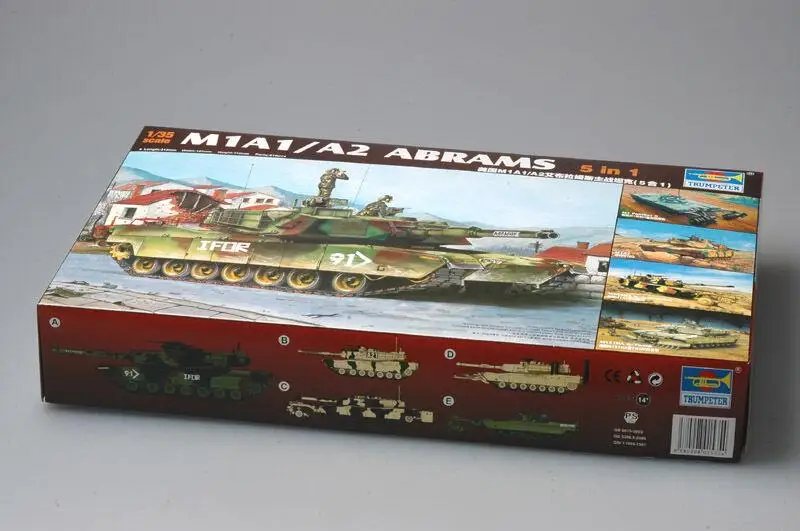Trumpeter 1/35 01535 M1A1/A2 Abrams | Игрушки и хобби