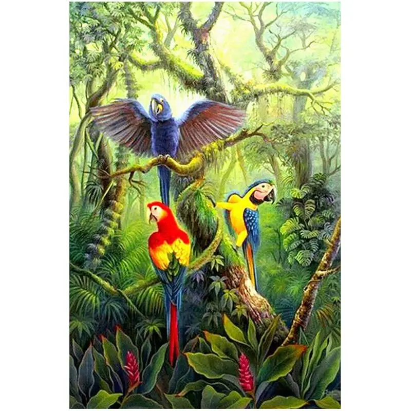 Новинка DIY Алмазная картина цветок и птица узор Полный алмаз Современное