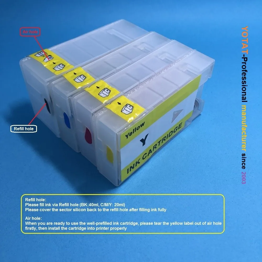

YOTAT Refillable ink cartridge PGI1600 PGI-1600 PGI-1600XL for Canon MAXIFY iB4060 MB2060 MB2360 printer