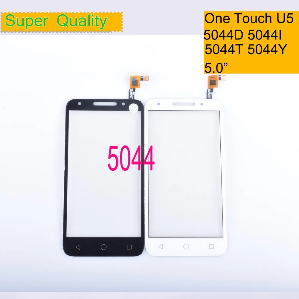 

10Pcs/lot For Alcatel One Touch U5 5044D 5044I 5044T 5044Y OT5044 5044R Touch Screen Panel Sensor Digitizer Front LCD Glass