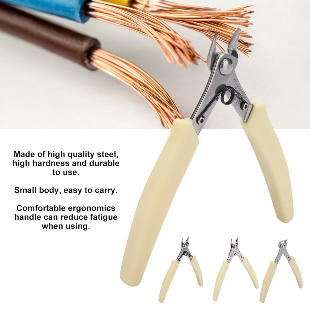 107F1 мини электронные диагональные плоскогубцы кабель боковая резка кусачки