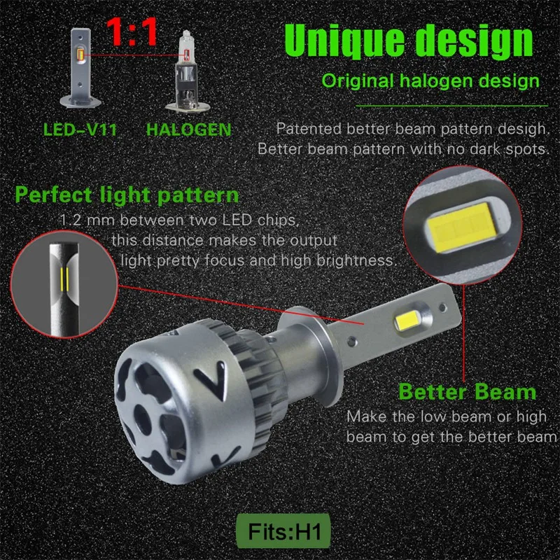 Новые продукты нового поколения автомобильные лампы Led H1 H3 H8 H9 H4 H7 H11 9012 880 881 9008 H13