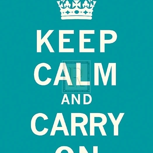 Keep Calm And Carry On I постер печать винтажной коллекции (16x24) | Дом и сад