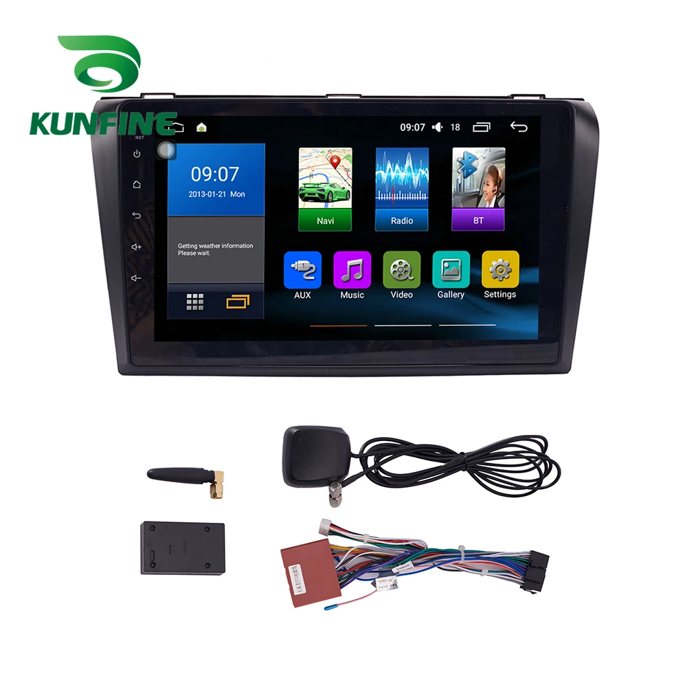 Восьмиядерный 1024*600 Android 8 1 автомобильный DVD GPS навигационный плеер Deckless стерео для