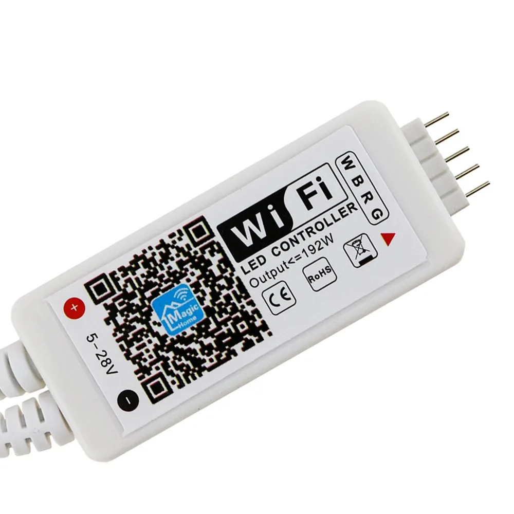 WI-FI RGBW светодиодный контроллер DC12V IOS/Android мобильного телефона Беспроводной удаленного мини-пульт 24 клавиши для RGB RGBW Светодиодные ленты Быстрая JQ