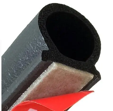 Автомобильная уплотнительная лента 4 м большая D образная резиновая полые 14 мм * 12