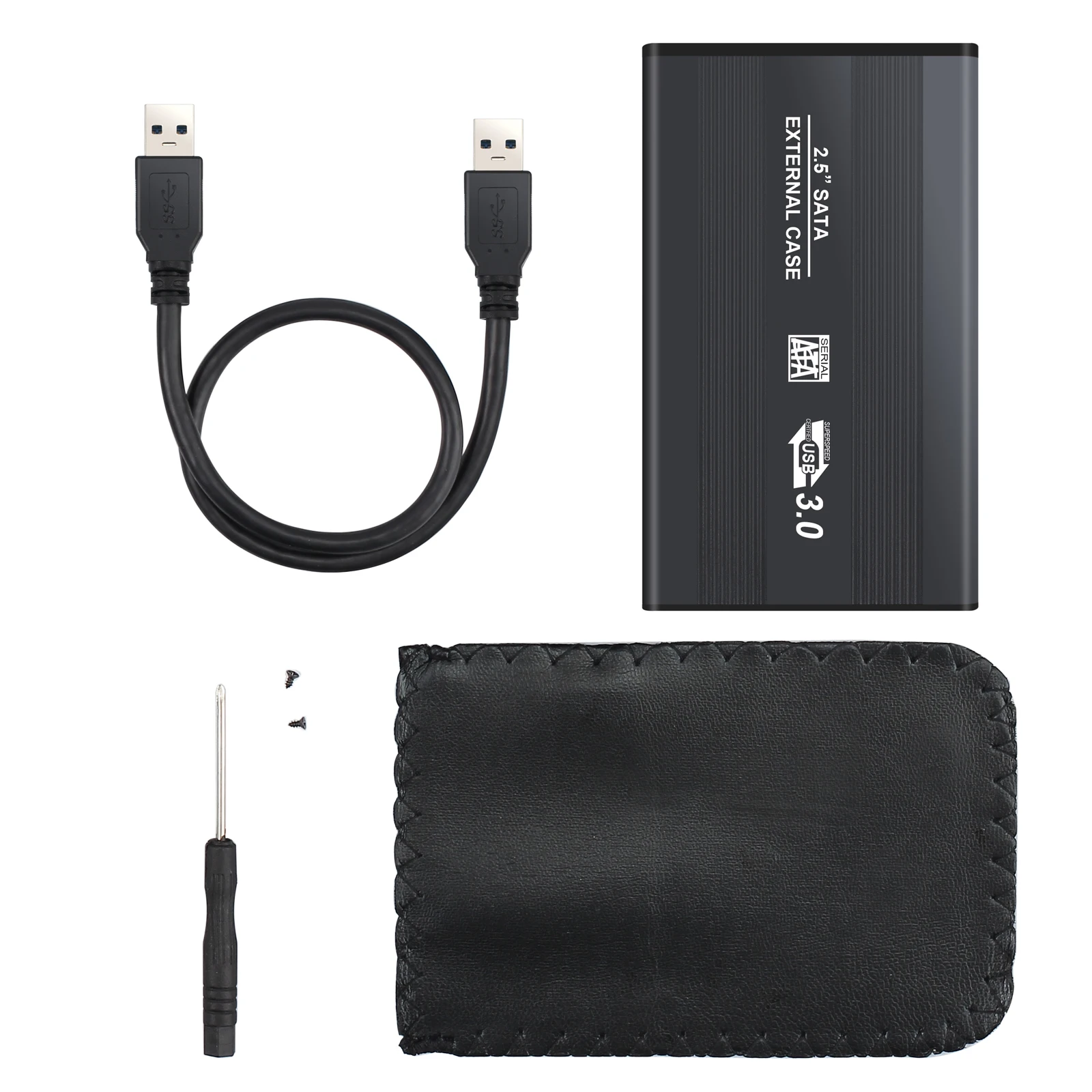 ESYNiC USB 3 0 внешний жесткий диск 2 5 "SATA HDD SSD Корпус чехол Caddy черный алюминиевый