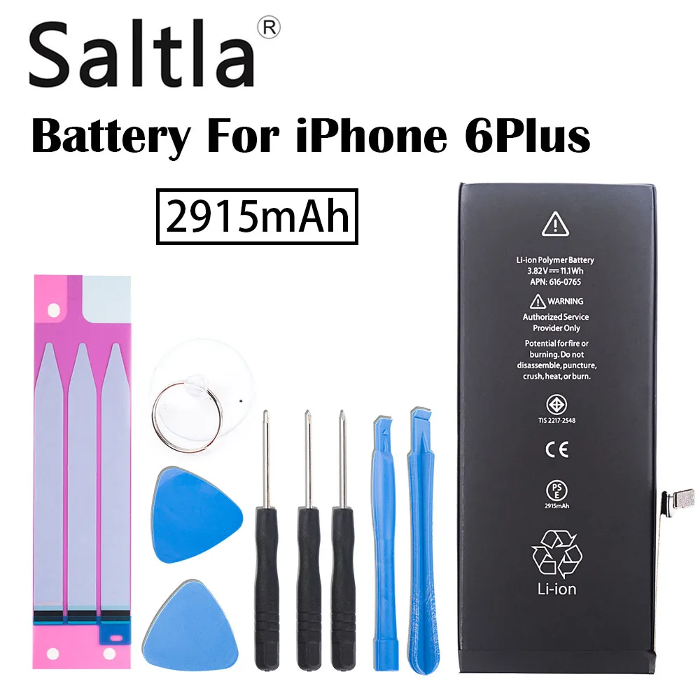 100% оригинал Saltla батарея для iPhone 6 plus реальная емкость 2915 мАч новая Мобильная