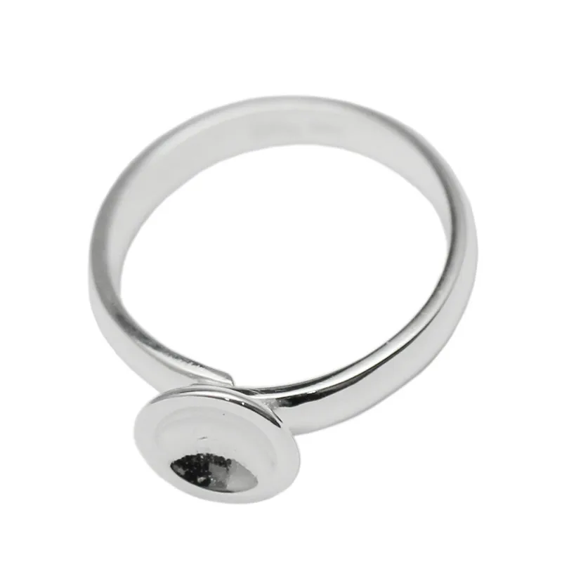 Beadsnice Elegance 925 пробы серебряные заготовки подходят для 6 мм круглой рамки ювелирные