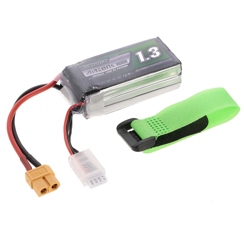 11 1 V 1300mAh 30C 3S перезаряжаемая Li Po батарея с штепсельной вилкой XT60 для RC гоночного