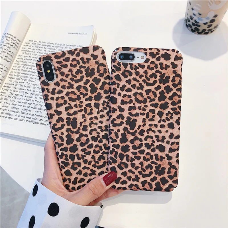 JONSNOW все включено чехол для телефона iPhone 7 8 Plus 6S 6 XS XR Max леопардовый узор PC жесткий