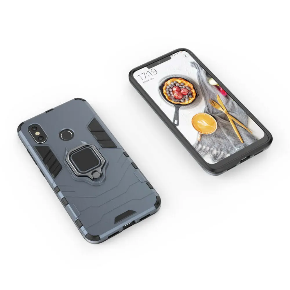 Роскошные Магнит металлическое кольцо чехол для Xiaomi Redmi Note 7 mi 8 Lite противоударный