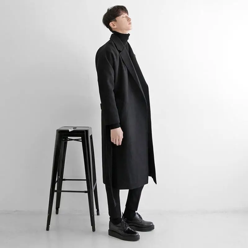 Весна-осень-зима Para Inverno Heren Jas Abrigo Hombre Sobretudo Masculino Casaco компридо мужские свободные
